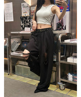 [Unisex] Destroyed banding sweat pants(2color)