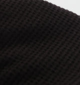 Waffle Hook Top Black