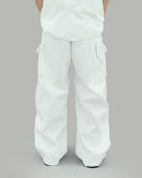 Kota Cargo Wide Pants (White)