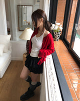 Socky Round Knit Cardigan