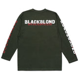 BBD オーバーラップロゴロングTシャツ (カーキ)