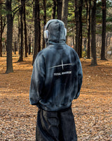 Anarchy Dirty Washing Hoodie Zip-up Warmer
