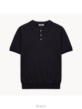 Summer Cool Plain Collar Short Sleeve Overfit Knit 8COLOR