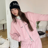LOGO STITCH REGULAR FIT HOOD ZIPUP