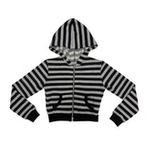 Stripe hood jumper (기모)