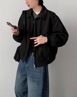 Slove Cotton Crop Jacket