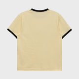 Maltese Archive Line Graphic Ringer Half Sleeve T-shirt