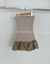 Pumpkin Tube Top Mini Dress