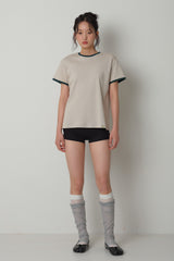Linger Contour Tee_Beige