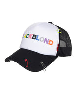 BBD アンカバーカラーズロゴトラッカーメッシュキャップ (ブラック)