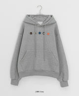 Ryutin Button Over Brushed Hoodie
