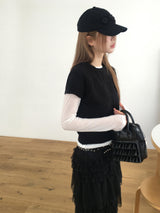 Personal crop knit
