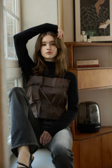 IRIS TOP / BROWN