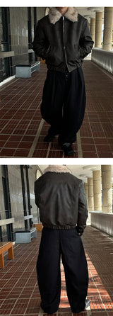 [F/W] Wool curve button pants(2color)