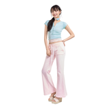 LACE BANDING SWEATPANTS [PINK]