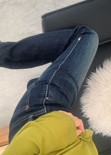 YELLOW STITCH BOOTS CUT DENIM