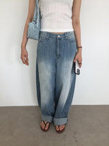 Bleach Relaxed Fit Denim (2color)