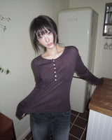 Dandi Tencel Button Long-Sleeve T-Shirt