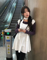 [Muffler Set] Eri Puff Off-Shoulder Muffler Flare One Piece