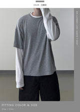 ミックスレイヤードロングスリーブTシャツ