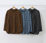 Aaron Linen Checke Hooded Shirt