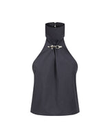Buckle Halterneck - Charcoal
