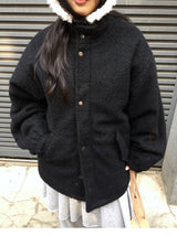 Odd Boucle High Neck Jacket (2color)
