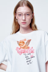 Loose fit Tshirts Heart cloud