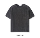 ロニースナップストライプ半袖Tシャツ