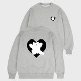 [UNISEX] ベアハートバックプリントマントゥマン
