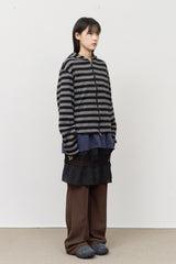 Ocean Striped Warmer Zip Hoodie