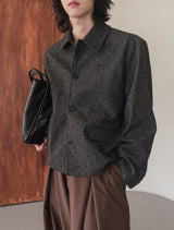 Lemad herringbone wool jacket