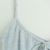 Ruffle Beads Ribbon Slip Dress 231837300