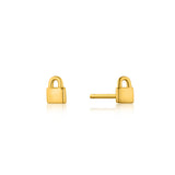 Padlock Motif Stud 925 Silver Earring E032-99G