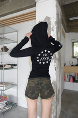 chrome lettering hoodie