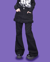 hip layered skirt pants (4color)