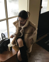 [BELLIDE MADE] Rowin, High-Neck Mouton Vest