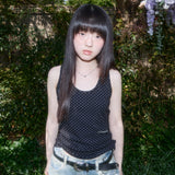 ドットボタンノースリーブ(Black) F25QB130