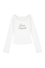 Signature Bambi Argyle Long Sleeve, White
