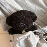 Plush Poodle Puppy Keychain (Necklace SET)