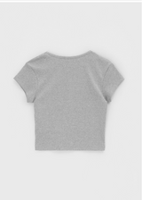[B-BASIC] クールスタンダードラウンドクロップ半袖Tシャツ (2SIZE)