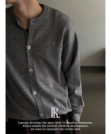[ESSENTIAL LINE] Round neck basic cardigan(2color)