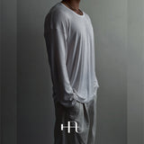 [HFORUS MADE]Forus U - kneck long sleeves IN WHITE