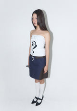 Questionmark Top - Grey