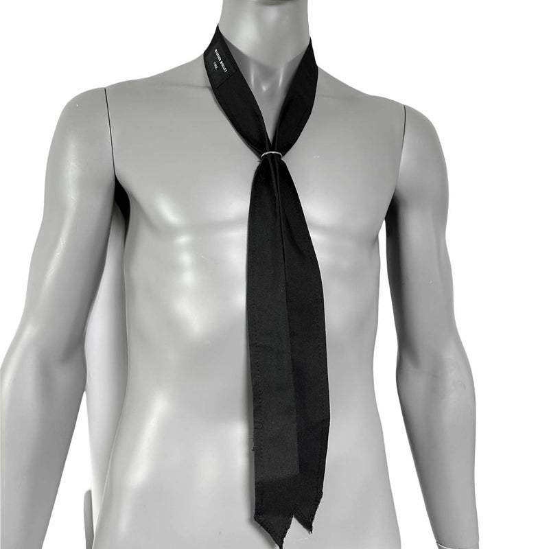 Label multi-tie scarf