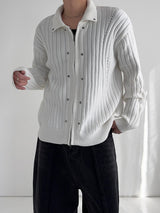 WL Ed Rivet Ribbed Knit Zip-Up (2C)