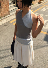 DOT HALTER SLEEVELESS