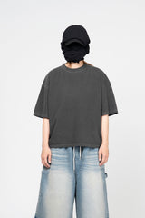 ベロデッキピグメントクロップショートスリーブTシャツ