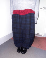(2color) Tartan Check Wrinkle Harem Pants