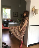 flattering puff dress
